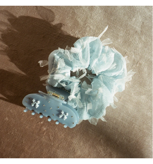 Emi Jay Sweetheart Clip in Blue Ribbon - Крабик для волосся "Blue Ribbon"